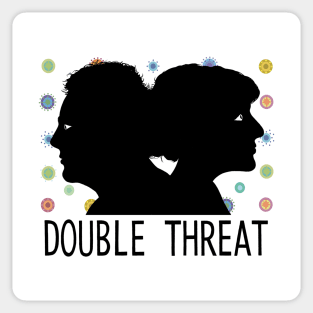 DOUBLE THREAT V2 Sticker